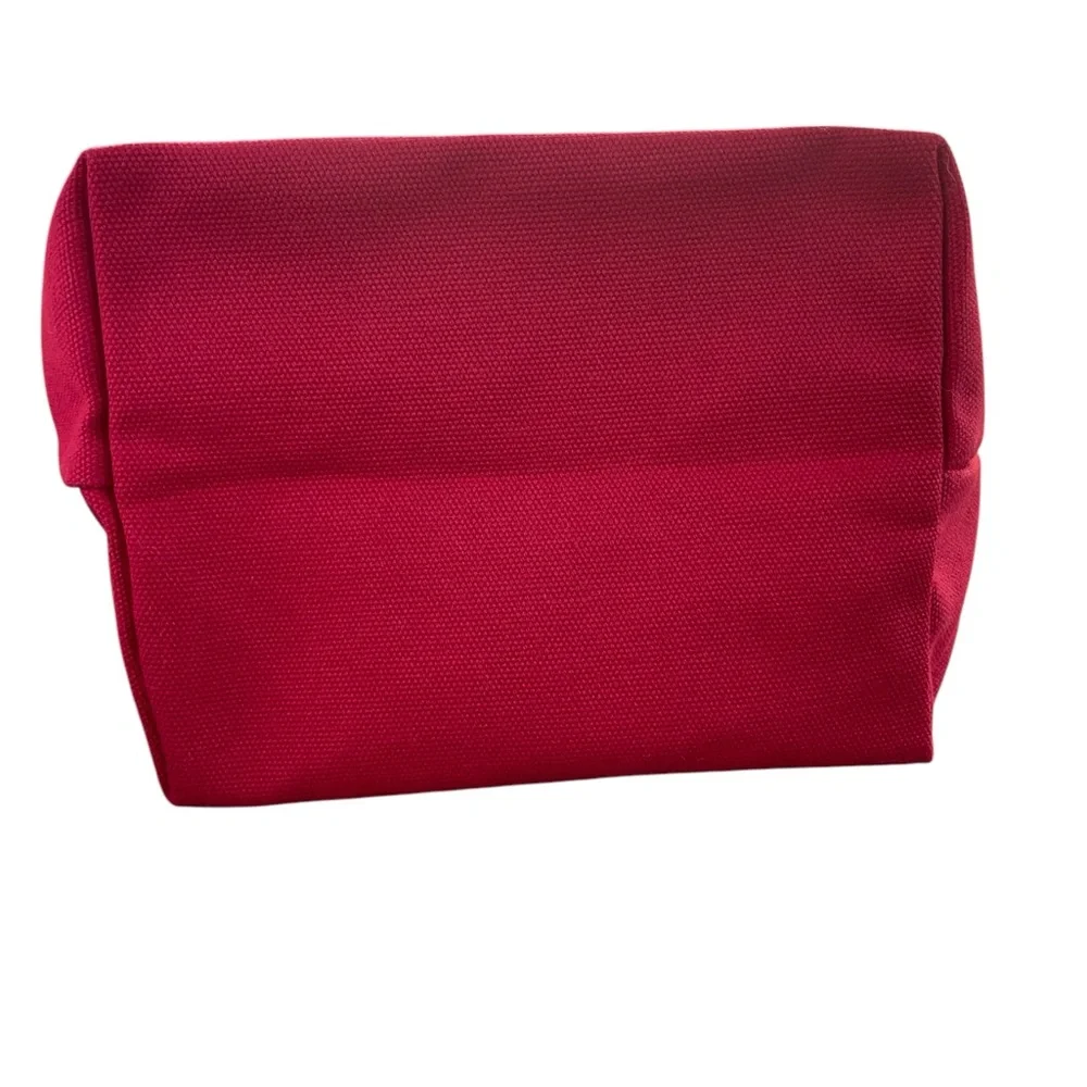 NEW in Bag Prada Red VIP Canvas Small Tote Bag 8” x 7” w/ 3” Shoulder Dr… - Picture 3 of 11